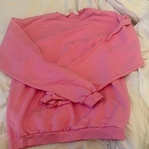 Pink crew neck